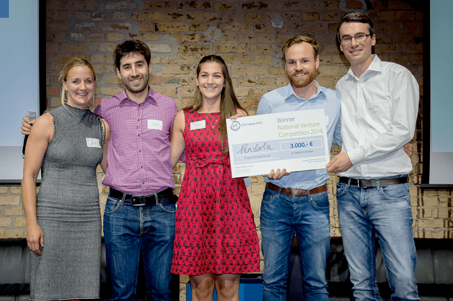 2. Platz für Pendula bei der Cleantech Venture Competition, Foto: Climate-KIC/S.Röhl