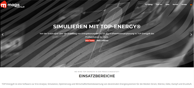 Screenshot magis consult GmbH
