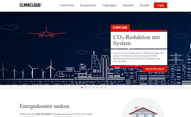 Screenshot Red Kilowatt GmbH - ClimaCloud 